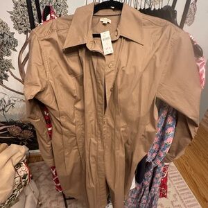Pilcro Women's Tan Button shirt dress